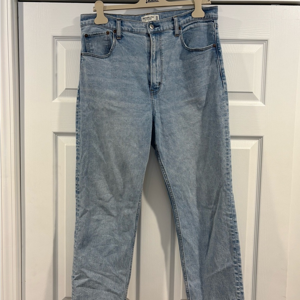 Abercrombie & Fitch The Ankle Straight Ultra High Rise Jeans Curve Love